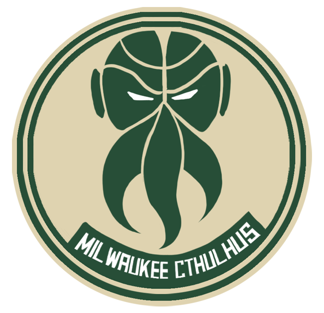 Milwaukee Bucks Halloween 2016-Pres Primary Logo iron on heat transfer